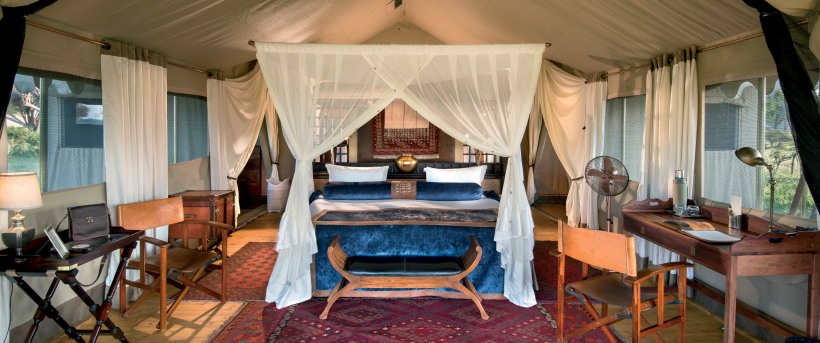 Duba Expedition Tent Interior - www.PhotoSafaris.travel